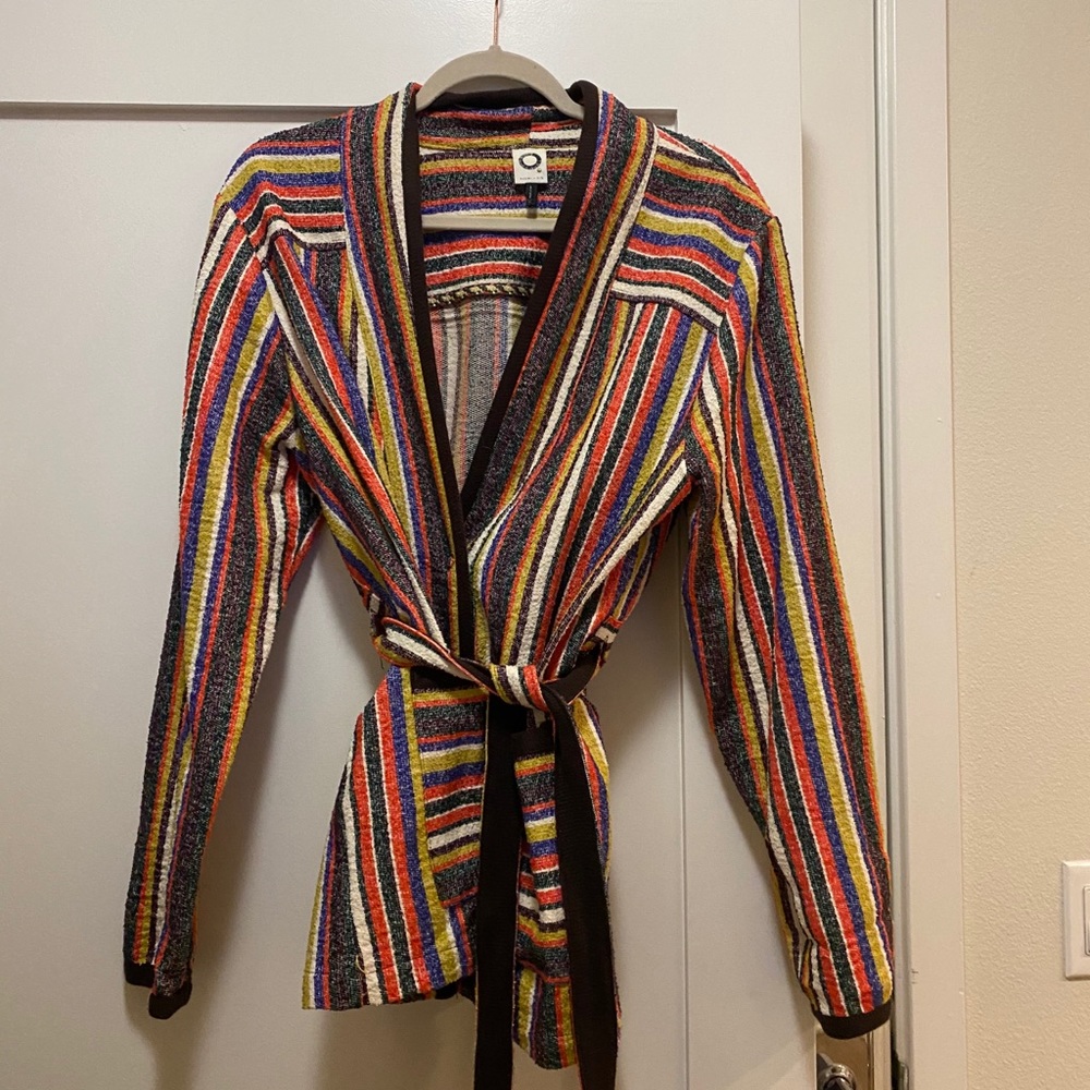 Striped Anthropologie coat